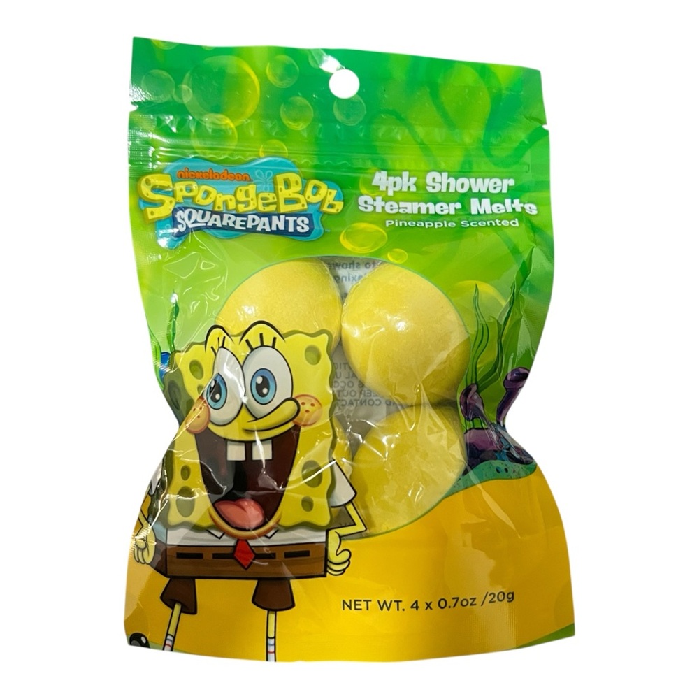 Nickelodeon SpongeBob Square Pants 4 pack shower steamer melts